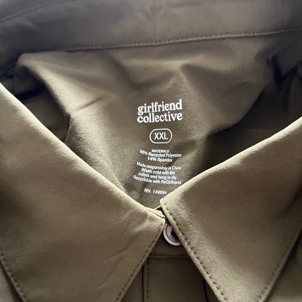 Girlfriend Collective XXL Jumpsuit Olive Green